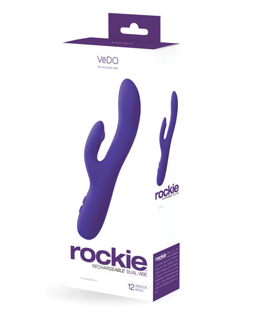 VeDO Rockie Rechargeable Dual Vibe - Indigo