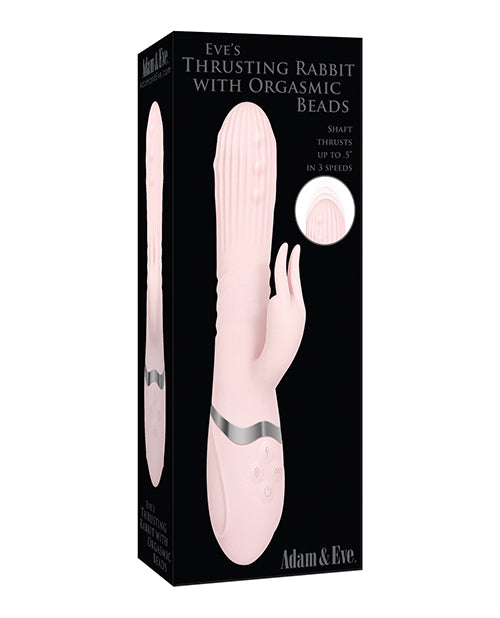 Adam & Eve Eve's Thrusting Rabbit w/Orgasmic Beads - Pink