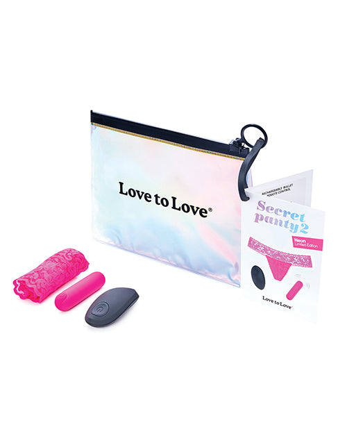 Love to Love Secret Panty Vibe 2 - Neon Pink
