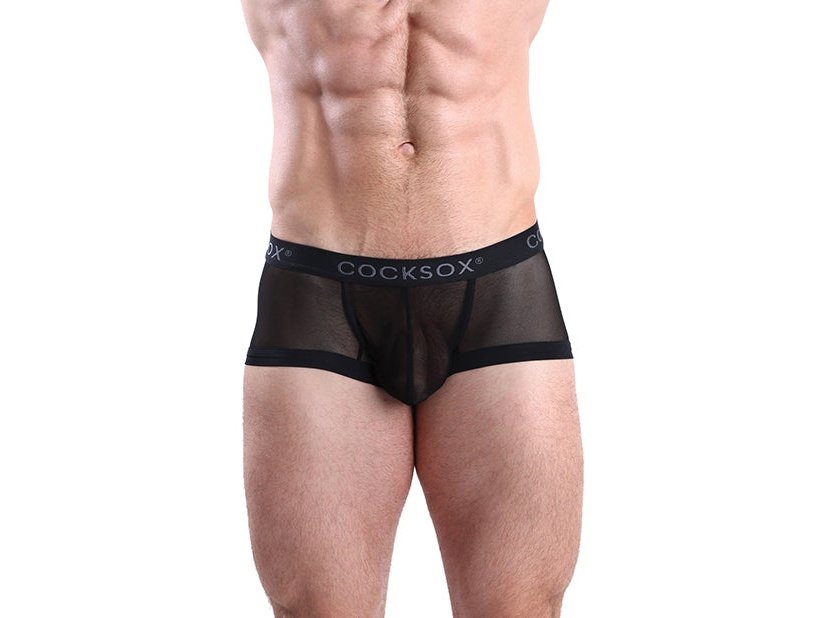 Cocksox Mesh Contour Pouch Trunk Shadow Black XL