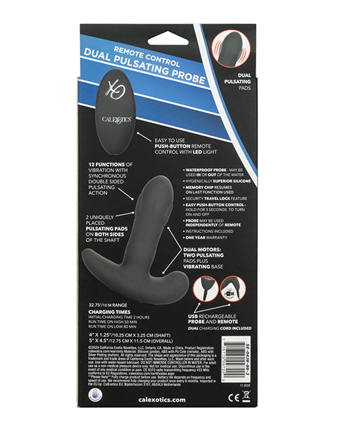 Eclipse Remote Control Dual Pulsating Probe - Black
