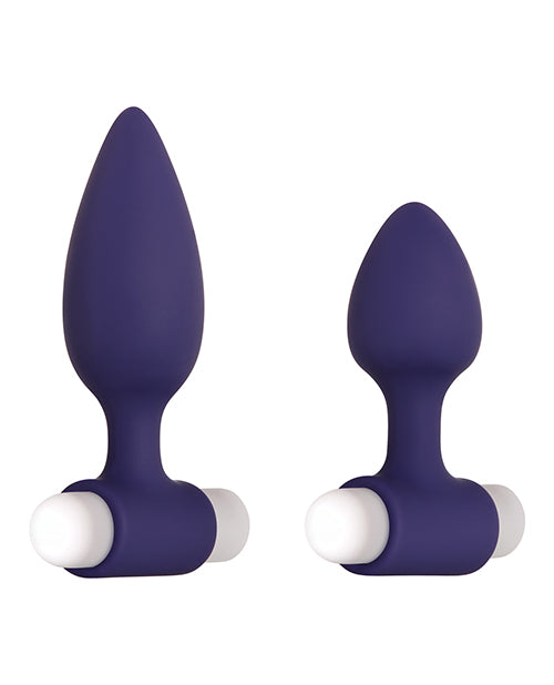Evolved Dynamic Duo Anal Rechargeable - Purple/White