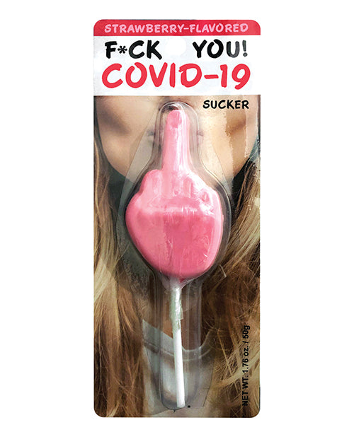 Fck You! Covid-19 Sucker  - Strawberry