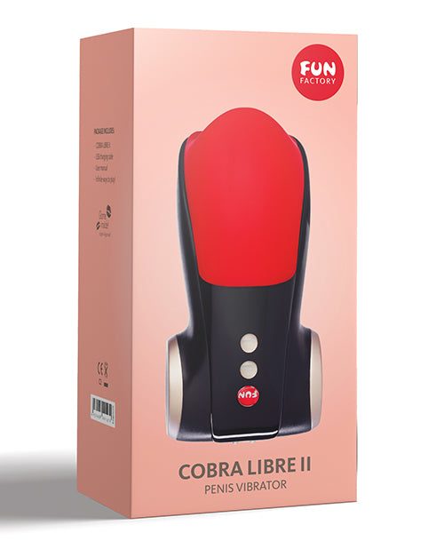 Fun Factory Cobra Libre II Male Masturbator - Black/Red