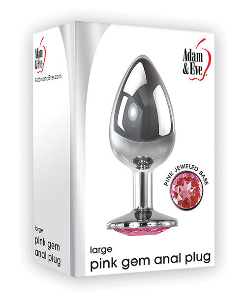 Adam & Eve Pink Gem Anal Plug Large