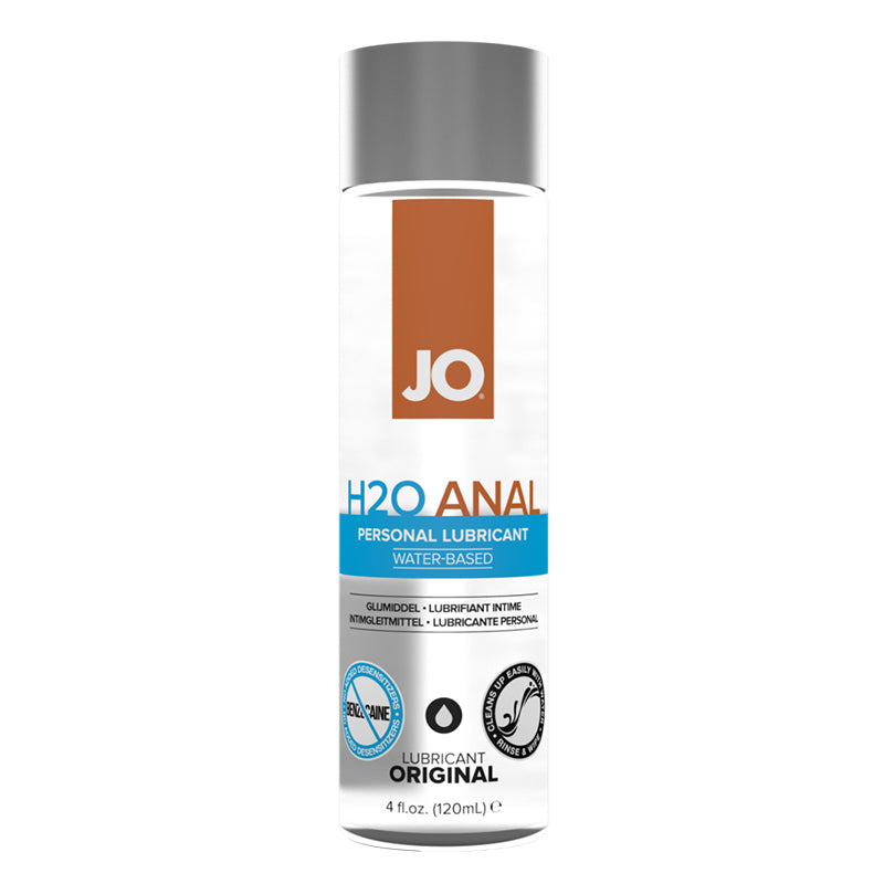 JO H2O Anal - Original - Lubricant (Water-Based) 4 fl oz / 120 ml