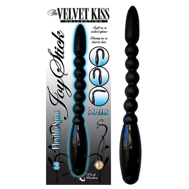 Velvet Kiss Joy Stick Multispeed Waterproof Anal Vibe (Black)