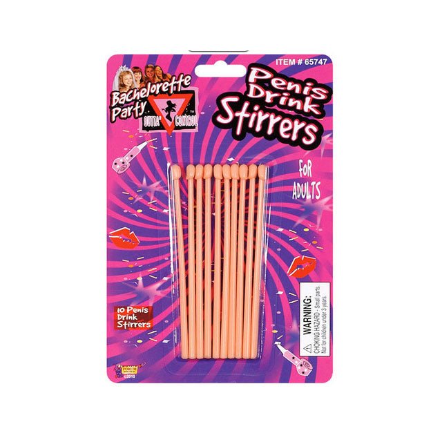 Bachelorette Penis Drink Stirrers (10)