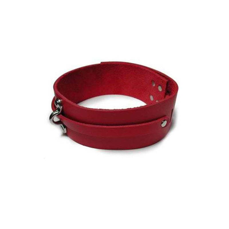 KinkLab  Bondage Basics Leather Collar (Red)