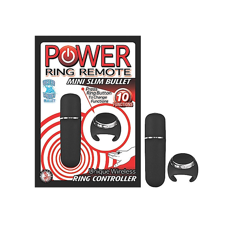 Power Ring Remote Mini Slim Bullet (Black)