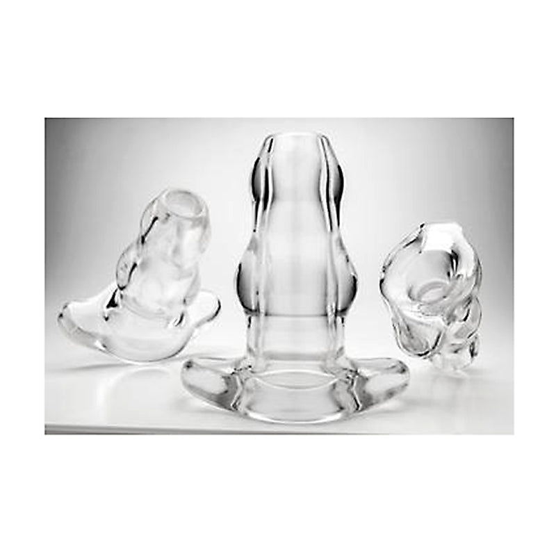 Double Tunnel Plug - Clear - X-Large