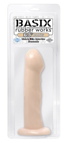 Basix Rubber Works - 6.5 Inch Dong With Suction Cup - Flesh PD4208-21
