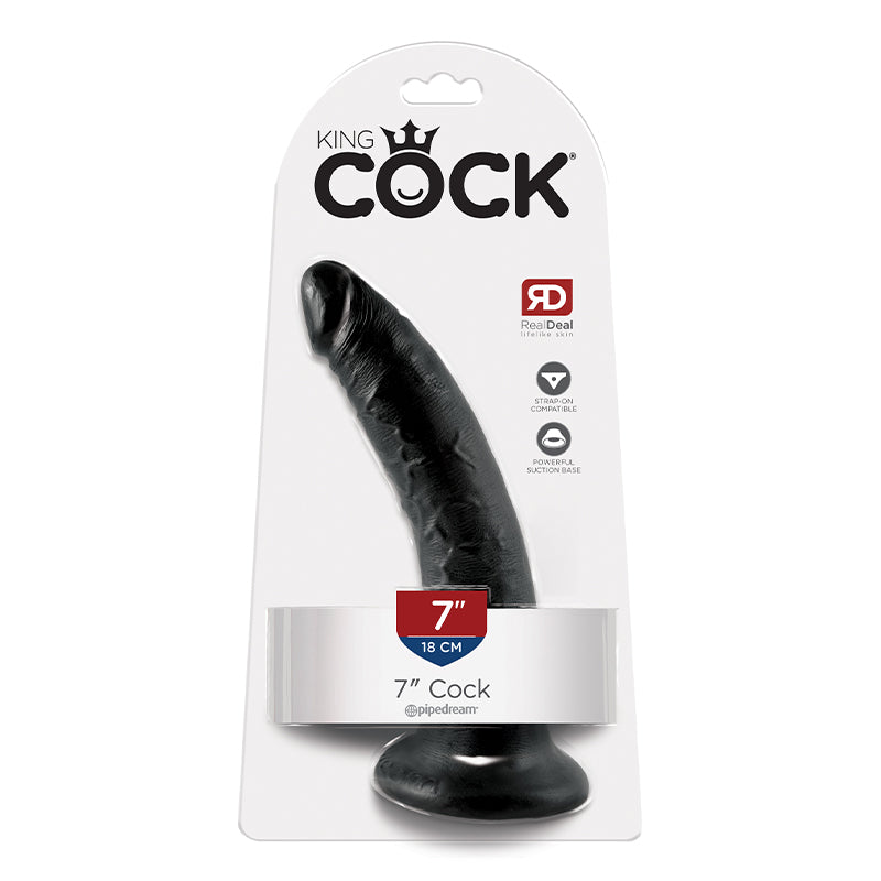 King Cock - 7in Cock Black