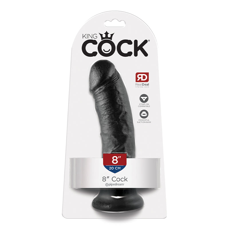 King Cock - 8in Cock Black