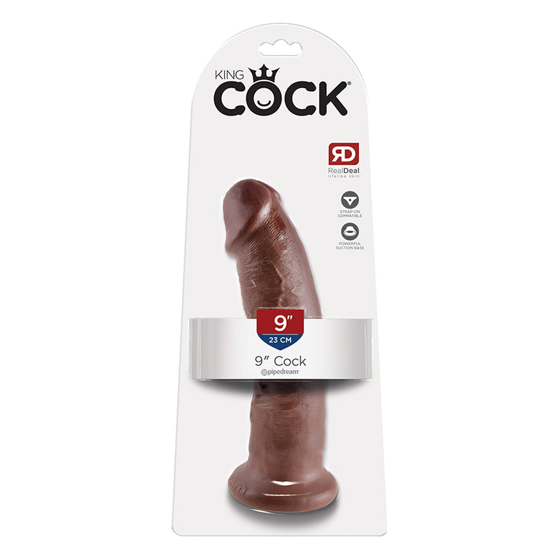 King Cock - 9in Cock Brown