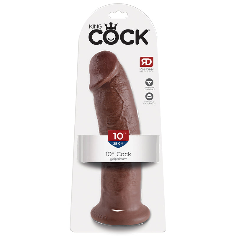 King Cock - 10in Cock Brown