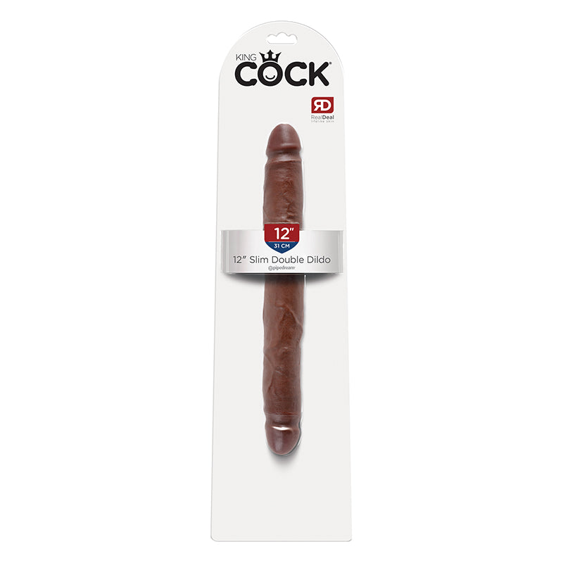 King Cock - 12in Slim Double Brown