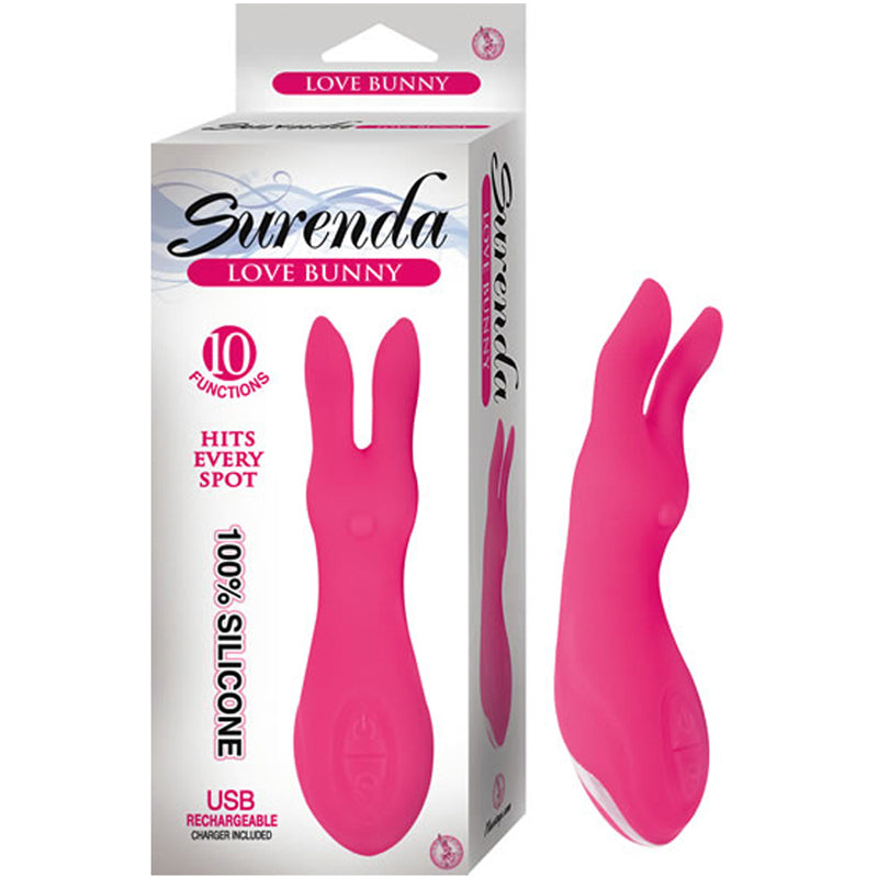 Surenda Love Bunny 10 Function Silicone Waterproof Pink