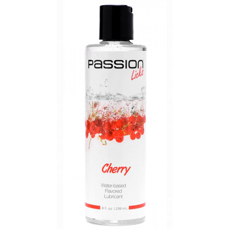 Passion Licks Cherry Water Based Flavored Lubricant - 8 oz