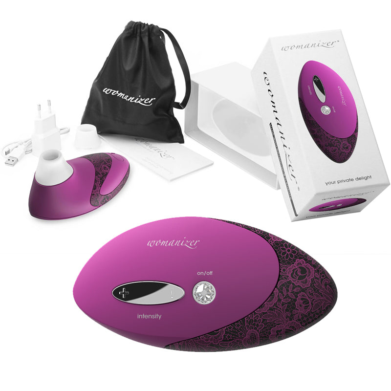 Womanizer Pro (W500) Magenta w/Lace Print