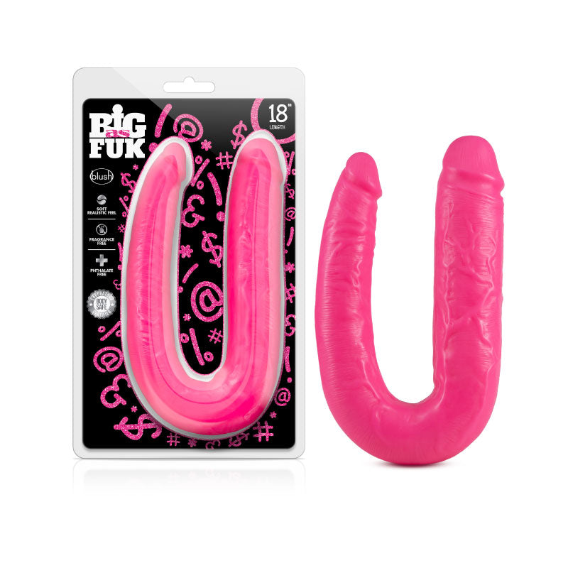 Big As Fuk 18 inch Double Head Cock Pink