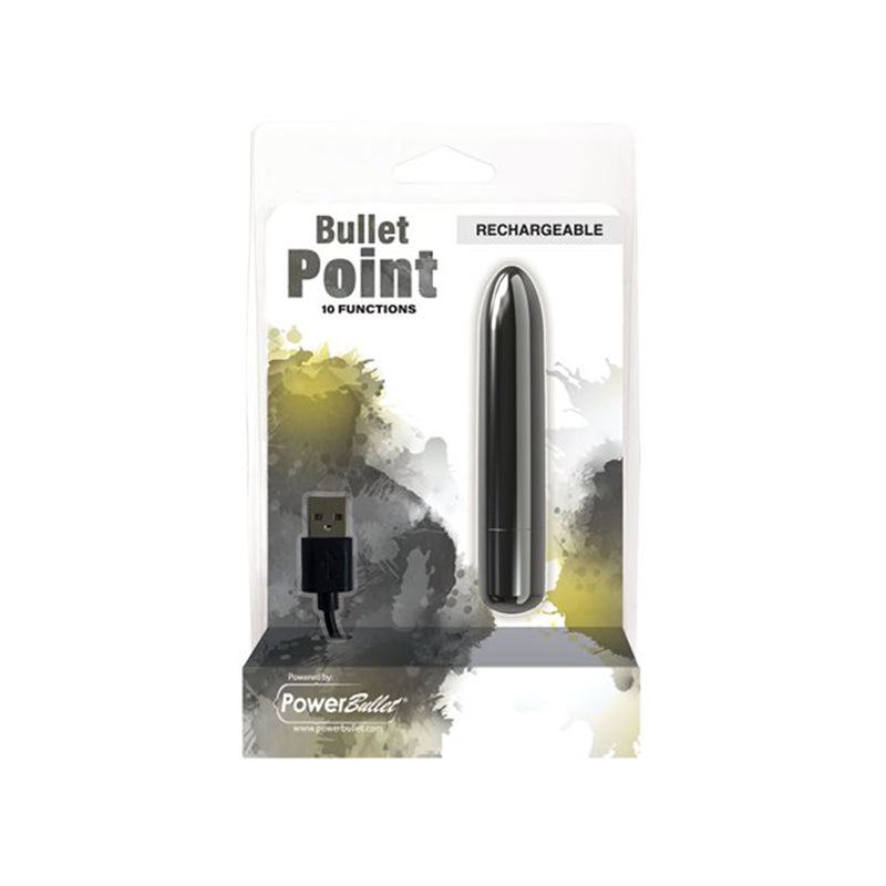 Power Bullet Point Rechargeable - Black