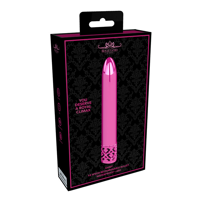 Royal Gems - Shiny - ABS Rechargeable Bullet - Pink