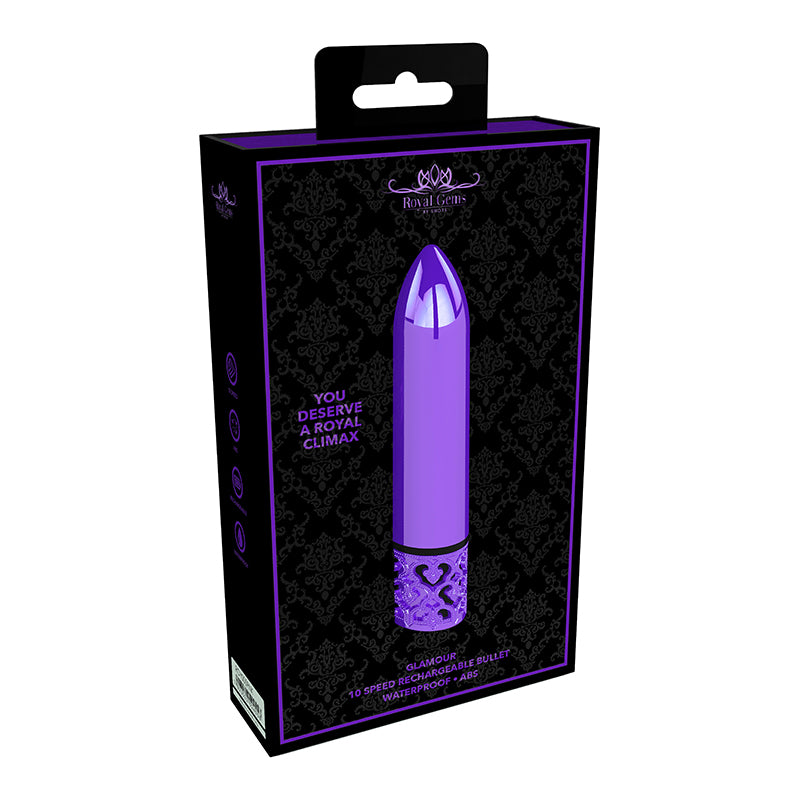 Royal Gems - Glamour - ABS Rechargeable Bullet - Purple