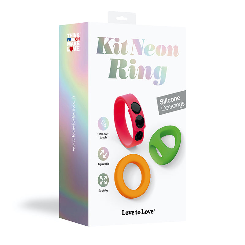 Love To Love Cockring Kit Neon Ring