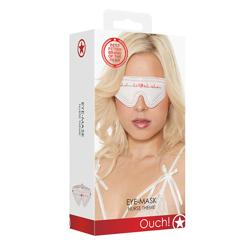 Ouch Eye Mask Nurse Theme White