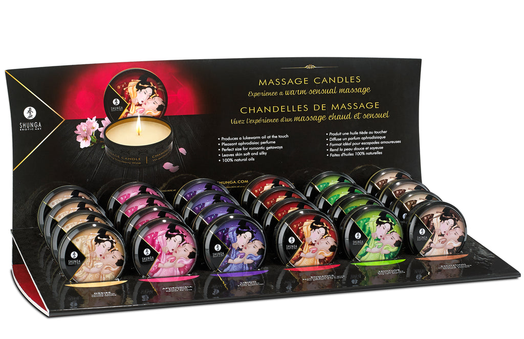 Mini Massage Candle Display - 24 Count SHU4699