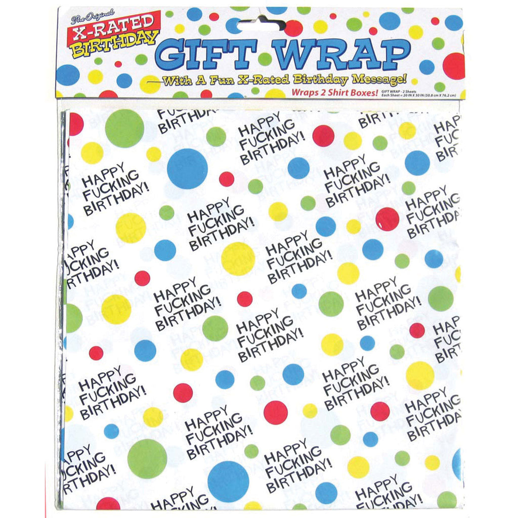X-Rated Birthday Gift Wrap