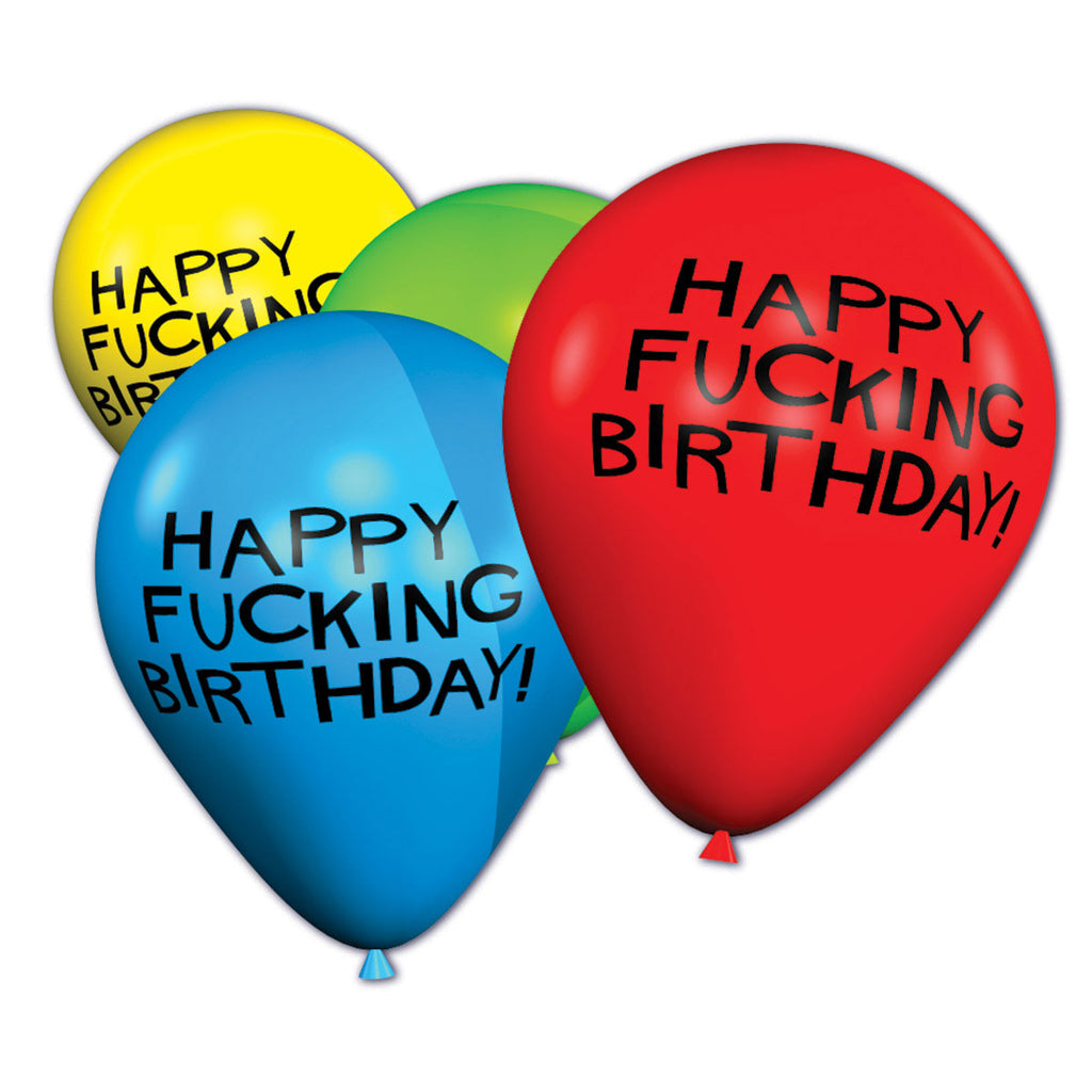 X-Rated Birthday Balloons 8pk