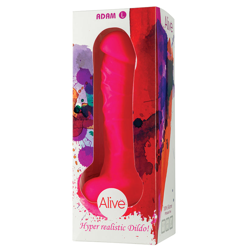 Alive Adam Hyper Realistic Dildo Large - Pink