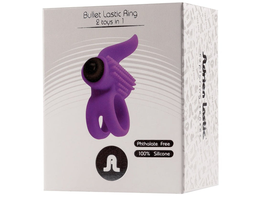 Adrien Lastic Bullet Ring-Purple