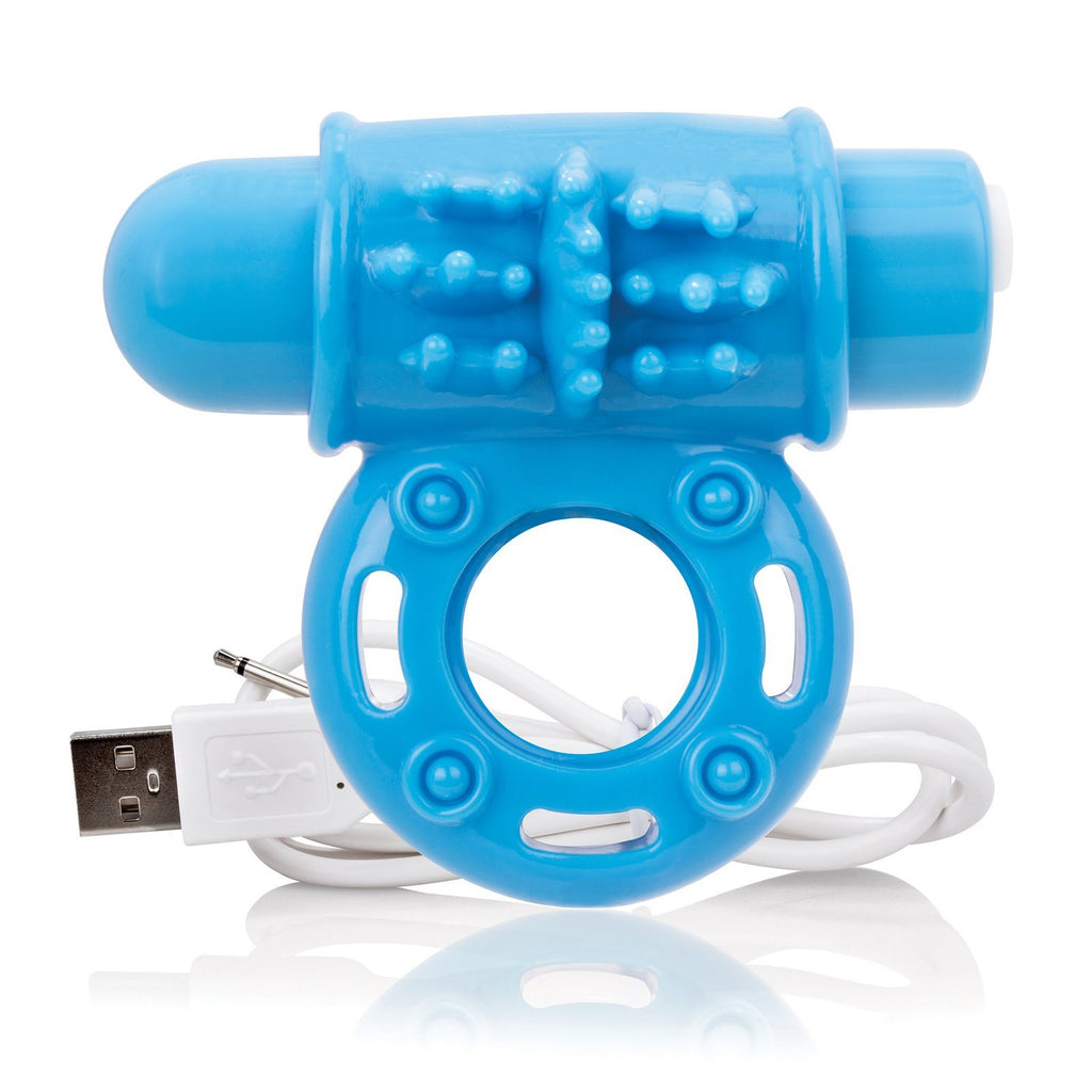 Charged Owow Rechargeable Vibe Ring - Blue AOW-BU-101E
