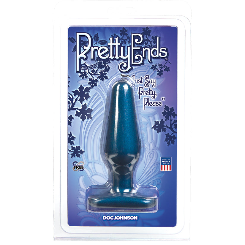 Pretty Ends Iridescent Butt Plug Medium-Midnight Blue