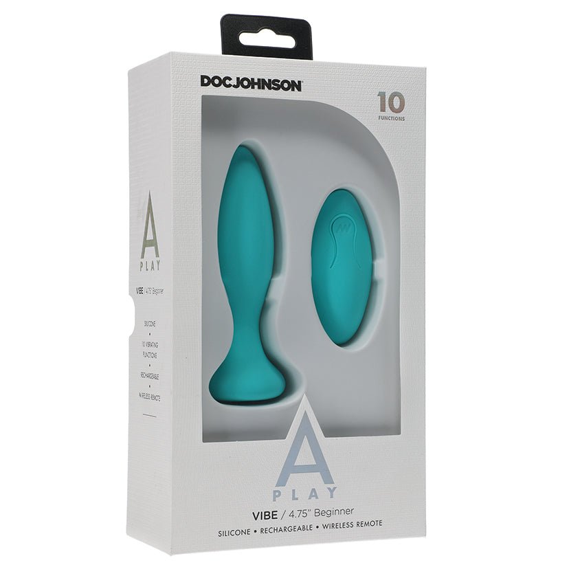 A-Play Vibe  Beginner Rechargeable Plug-Teal