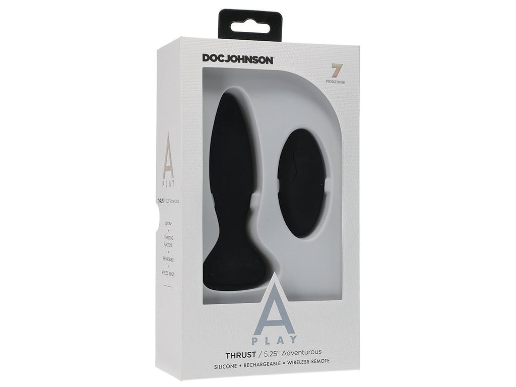 A-Play Thrust Adventurous Rechargeable Plug-Black