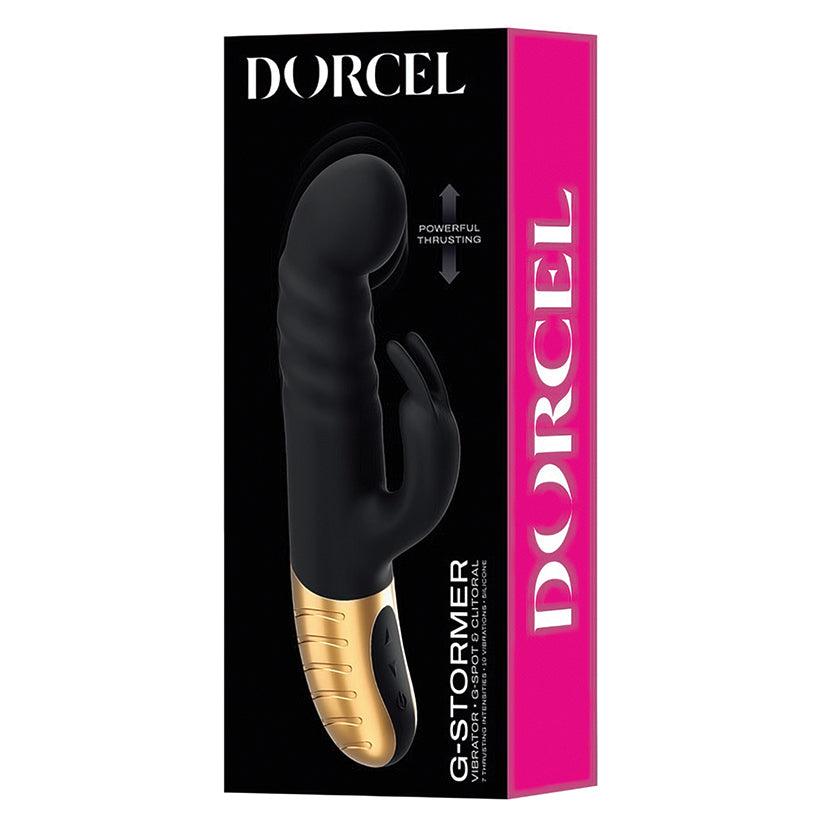 Dorcel G-Stormer Thrusting G Spot Rabbit - Black/Gold