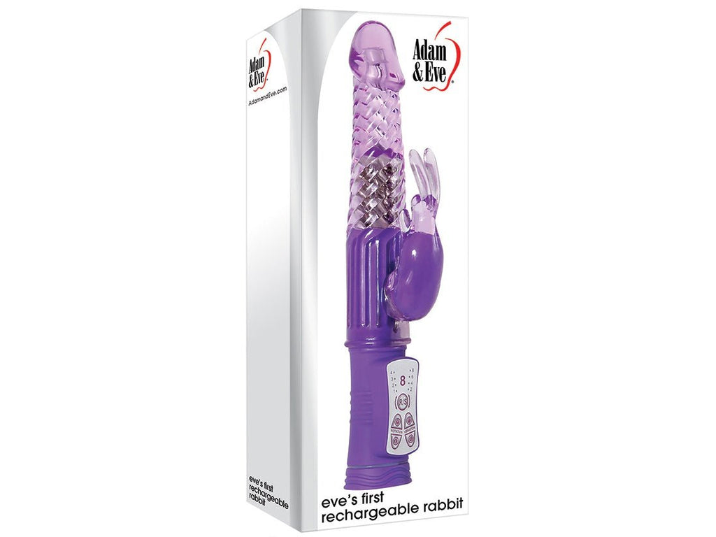 Adam & Eve's First Rechargeable Rabbit-Purple 9