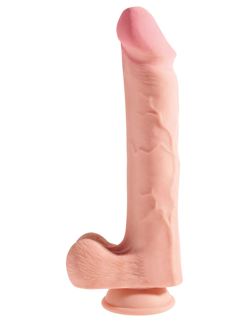 King Cock Plus Triple Density 12 Inch Cock With Balls - Flesh PD5723-21