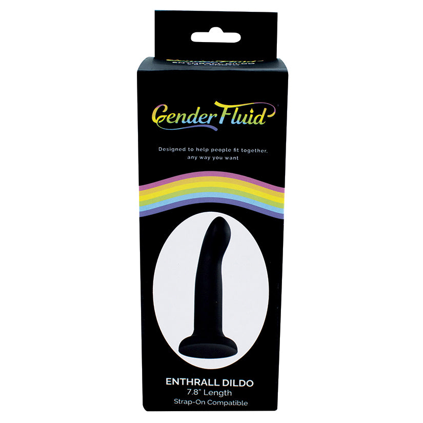 Gender Fluid 7.8" Enthrall Strap On Dildo - Black