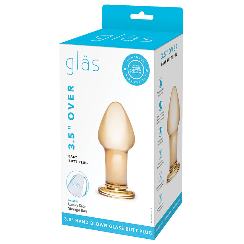 Glas Over Easy Butt Plug-Orange 4