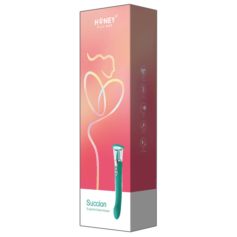 Succion Sucking G-Spot Vibrator - 3 Function Green