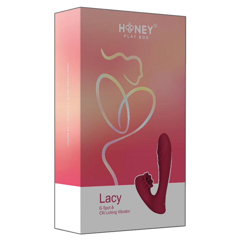 Lacy G-Spot Vibrator w/Tongue Licker