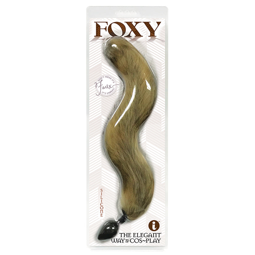 Foxy Fox Tail Silicone Butt Plug - Gold
