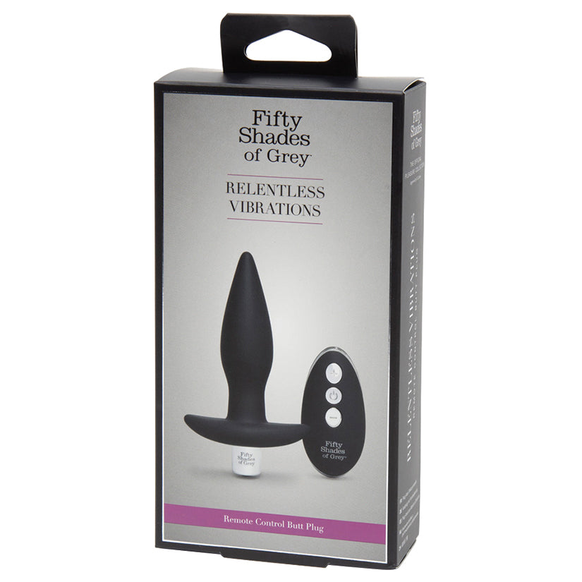 Fifty Shades of Grey Relentless Vibrations Remote Control Butt Plug