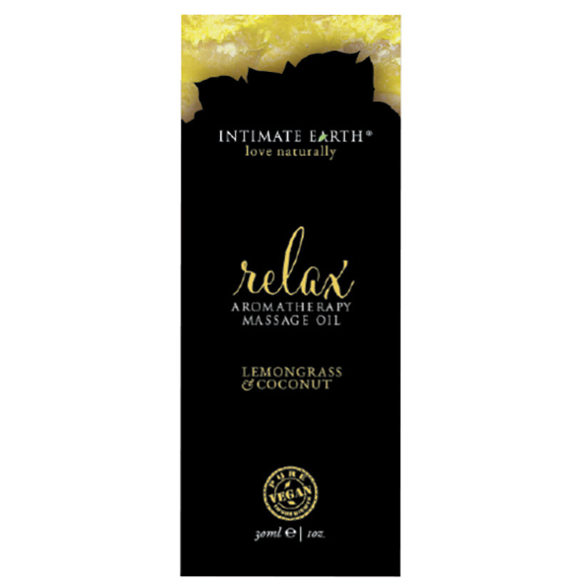 Intimate Earth Aromatherapy Oil Relax-Lemon Grass & Coconut Foil 0.1oz