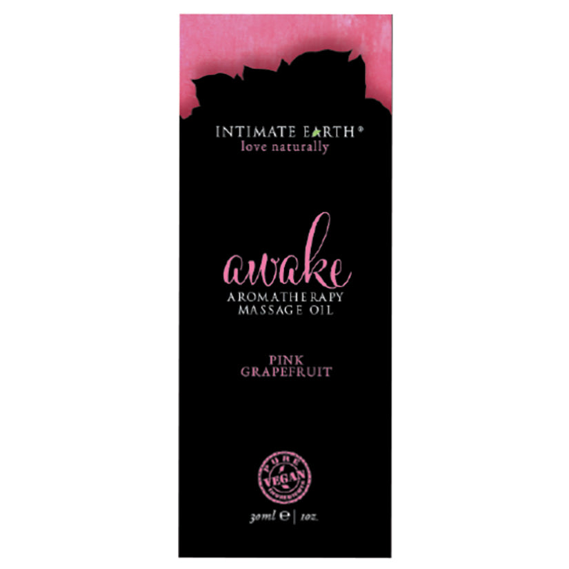 Intimate Earth Aromatherapy Oil Awake-Pink Grapefruit Foil 0.1oz
